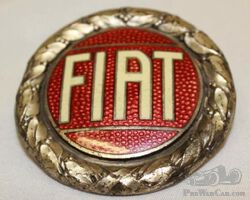 Fiat Radiator Emblem Badge | Check the Oil Auction | Ending January 16, 2022