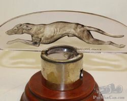 Amethyst Levrier Greyhound Radiator Mascot by R. Lalique | Check the Oil Auction | Ending January 16, 2022