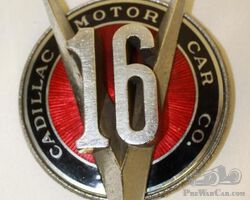 Cadillac V16 Radiator Emblem Badge | Check the Oil Auction | Ending January 16, 2022