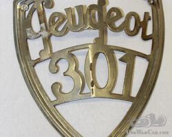 Peugeot 301 Radiator Script Emblem | Check the Oil Auction | Ending January 16, 2022