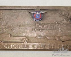Automobile Club of Cannes Rally Badge Race Medallion | Check the Oil Auction | Ending January 16, 2022