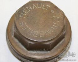 Renault Automobiles Brass Threaded Hubcap | Check the Oil Auction | Ending January 16, 2022