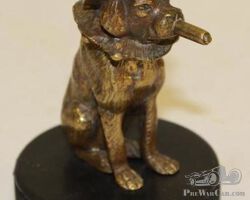Toby Dog Radiator Mascot Hood Ornament | Check the Oil Auction | Ending January 16, 2022