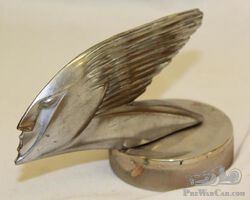 Stylized Indian Head Radiator Mascot Hood Ornament by Auscher | Check the Oil Auction | Ending January 16, 2022