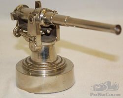 Military Anti-Aircraft Gun Radiator Mascot Hood Ornament | Check the Oil Auction | Ending January 16, 2022