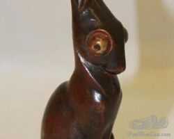 Sitting Rabbit with Long Ears by Becquerel | Check the Oil Auction | Ending January 16, 2022