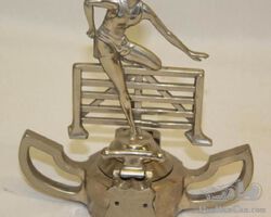 Girl Hurdler Radiator Mascot Hood Ornament | Check the Oil Auction | Ending January 16, 2022