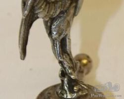 African Crowned Crane Radiator Mascot Hood Ornament | Check the Oil Auction | Ending January 16, 2022
