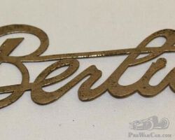 Berliet Automobile Radiator Script Emblem | Check the Oil Auction | Ending January 16, 2022