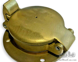 Vintage Brass Aston NOS Enots Petrol Filler Cap Alfa Vauxhall Bentley Benz VSCC