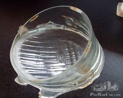 MATFORD , CHENARD & WALCKER, CIBIE oval headlight lens. 1937, 1938, 1939, 1940.