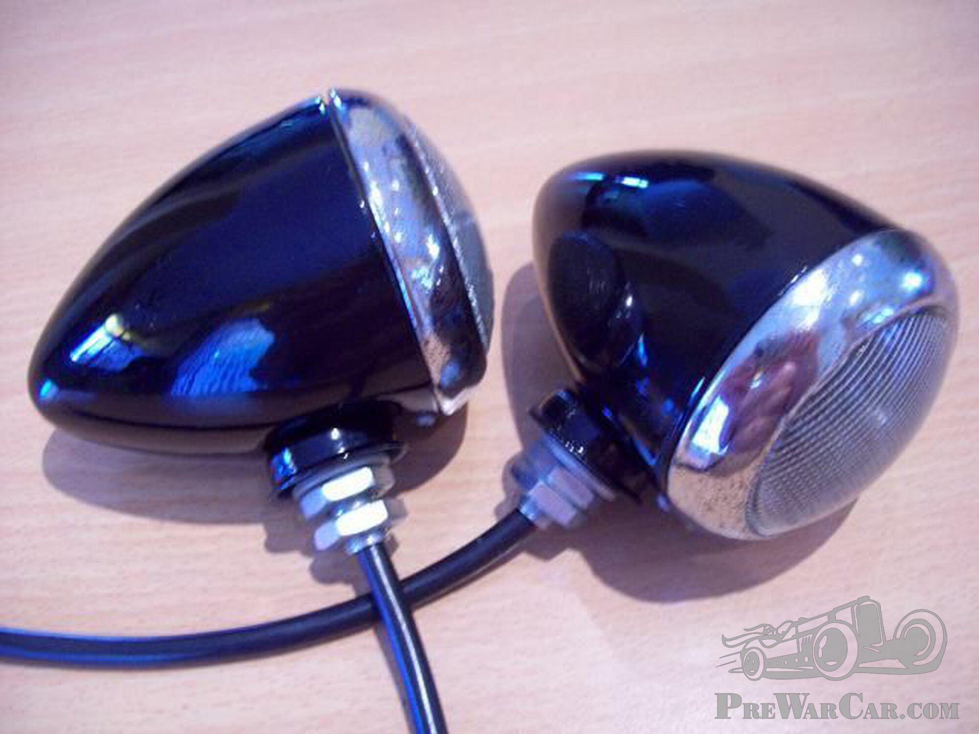 HELLA K1609 fender lights, marker lights, nice original glass, Mercedes, Adler, Wanderer, BMW.