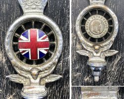 Early heavy brass RAC badge. Second hand