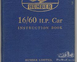 Humber 16/60 hp car handbook 1934