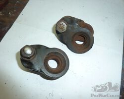 Pair of J head lamp mounting brackets