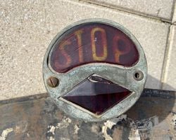 tail light with license plate