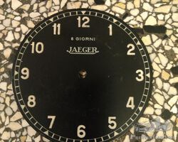 Original used Jaeger Paris dial 8 Giorni dial
