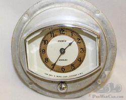 Pierce Arrow Dash Clock 1930 George W. Borg Corp