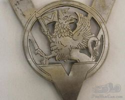 Vauxhall Automobile Radiator Script Emblem