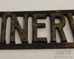 Minerva Automobile Co Radiator Script Emblem