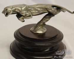 Leaping Jaguar Radiator Mascot Hood Ornament by C. Brau