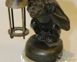 BouBou Illuminating Monkey by LeVerrier Radiator Mascot Hood Ornament