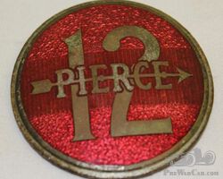 Pierce Arrow Motor Car Co 12 Radiator Emblem Badge