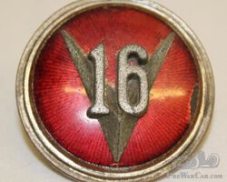Cadillac Motor Car Co V16 Radiator Emblem Badge