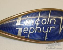 Lincoln Motor Car Co V12 Radiator Emblem Badge