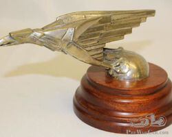 Stylized Eagle Radiator Mascot Hood Ornament