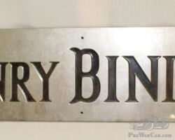 Henry Binder of Paris Automobile Coachbuilder Sill Plate