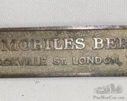 Berleit Lyon Motor Car Co Sill Plate