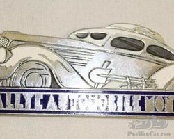 1937 Monte Carlo Concours D'Elegance Medallion Rally Badge