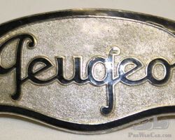Peugeot Motor Car Co Radiator Emblem Badge