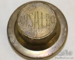 Ansaldo Automobile Brass Threaded Hubcap