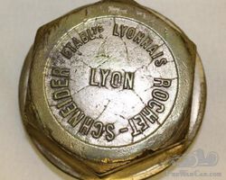R.S Rochet-Schneider Automobile Brass Threaded Hubcap
