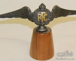 British Royal Flying Corps RFC Radiator Mascot Hood Ornament 1914-1915