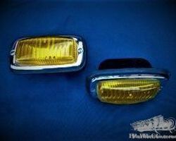 pair bumper fog lamps, new old stock
