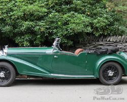 1936 Bentley 4¼ Litre Vanden Plas style 'Cutaway door' Tourer. B1GP