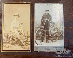 2 x 1800's / 1900 Cycling Photographs.