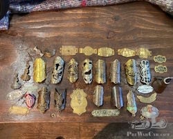 A collection of badges for Cars, Motorcycles and Bicycles.