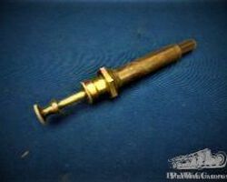 pre-war brass gasoline pressure air pump, new old stock