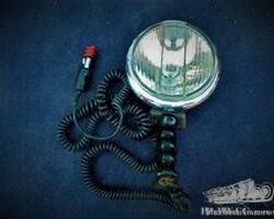 Bosch, curved headlight, searchlight police, new old stock
