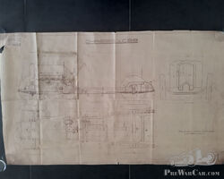 Amilcar CS8, 8 cylindres. Plan