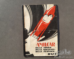 Amilcar brochure, Vernon Balls