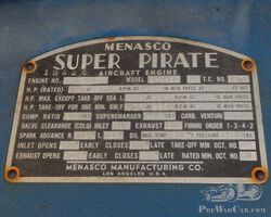 Menasco Super Pirate engine