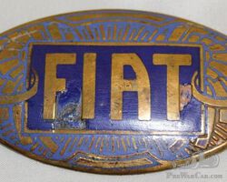 Fiat Automobile Radiator Emblem Badge