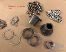 Bugatti, original fittings for front hubs