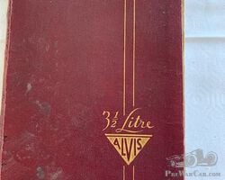 Alvis 3 1/2 Litre instruction book