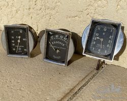 various gauges : water temp', clock and fuel gauge